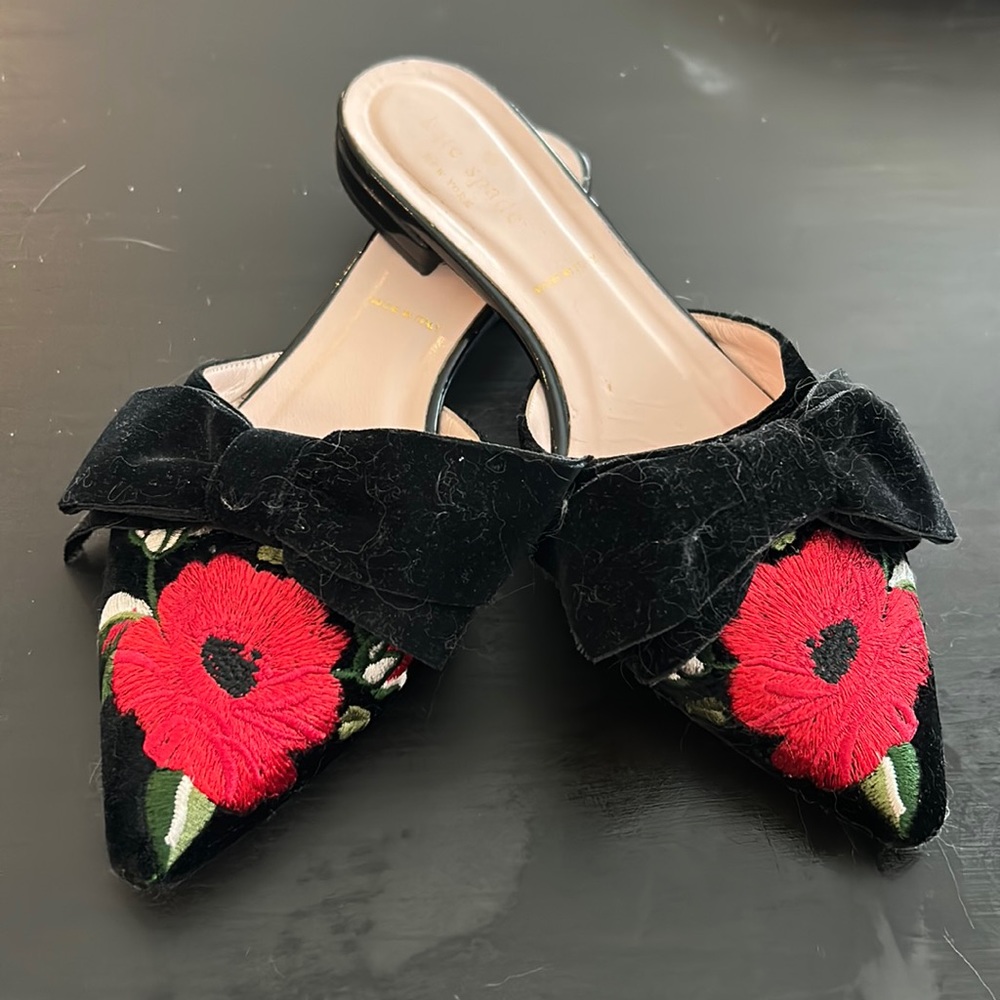 kate spade floral slides